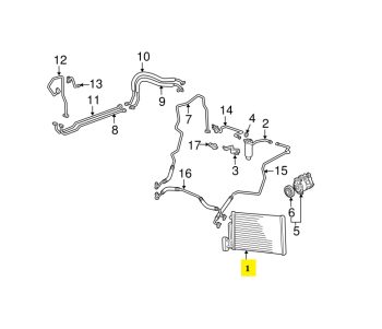 IMS GENUINE PORSCHE NEW RIGHT LEFT AIR COND CONDENSER 99757391101 - PORSCHE CARRERA 996/ BOXSTER 986 1996-2005