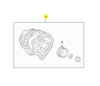 IMS GENUINE PORSCHE NEW ALTERNATOR 997603012J - PORSCHE CARRERA 996 1997-2005