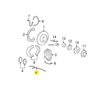 IMS GENUINE PORSCHE NEW REAR BRAKE SENSOR 99761267601 - PORSCHE CARRERA 997 2004-2012
