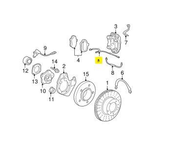 IMS GENUINE PORSCHE NEW FRONT BRAKE SENSOR 99761267800 - PORSCHE CARRERA 997 2004-2012