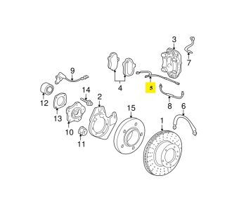 IMS GENUINE PORSCHE NEW FRONT BRAKE SENSOR 99761267900 - PORSCHE BOXSTER 987/ CARRERA 997/ CAYMAN 987 2004-2012