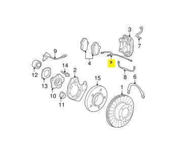 IMS GENUINE PORSCHE NEW BRAKE SENSOR 99761268000 - PORSCHE CARRERA 997 2004-2012