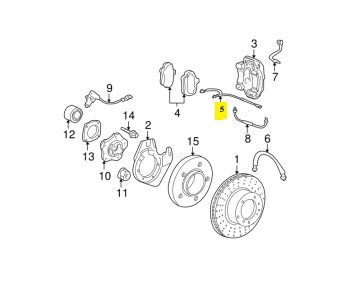 IMS GENUINE PORSCHE NEW FRONT BRAKE SENSOR 99761276900 - PORSCHE CARRERA 997 2004-2012