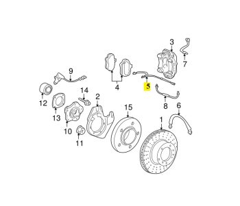 IMS GENUINE PORSCHE NEW FRONT BRAKE SENSOR 99761277000 - PORSCHE CARRERA 997 2004-2012