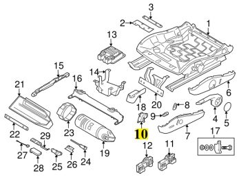 IMS GENUINE PORSCHE NEW ELECTRIC CONTROL SEAT SWITCH 99761371401 - PORSCHE CARRERA 997/ CAYMAN 987 2004-2012