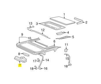 IMS GENUINE PORSCHE NEW SUNROOF MOTOR 99762421100 - PORSCHE CARRERA 996, 997 1997-2012