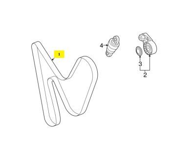 IMS GENUINE PORSCHE NEW SERPENTINE BELT 9A110221601 - PORSCHE BOXSTER 987/ CARRERA 997/ CAYMAN 987C 2004-2012