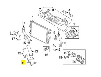SAP JAGUAR NEW THERMOSTAT WITH HOUSING AJ812976- JAGUAR XF XJ X260 X351 3.0 V6 2007-PRESENT