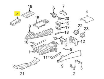 IMS GENUINE JAGUAR NEW CONSOLE LUGGAGE AW93-F048196-A - JAGUAR XJ X351 2007-PRESENT