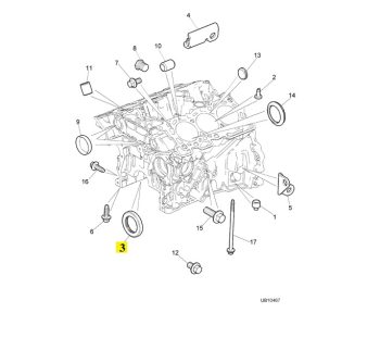 IMS GENUINE JAGUAR NEW FRONT CRANKSHAFT OIL SEAL C2C11491 - JAGUAR F PACE X761/ S TYPE X204/ XF X250/ XJ X351 3.0L DIESEL 1999-PRESENT