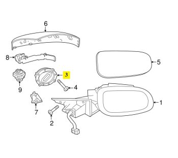 IMS GENUINE JAGUAR NEW MIRROR MOTOR C2C37100 - JAGUAR F PACE F761/ F TYPE COUPE/ XF X260/ XF XFR 2009-PRESENT