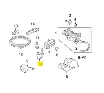 IMS GENUINE JAGUAR NEW REAR HEIGHT LEVEL SENSOR C2D16582 - JAGUAR XJ X351 2007-PRESENT