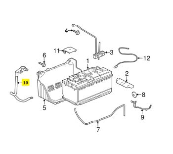 IMS GENUINE JAGUAR NEW CABLE BATTERY C2D27323 - JAGUAR XJ X351 2007-PRESENT