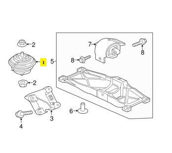 IMS GENUINE JAGUAR NEW RIGHT LEFT ENGINE MOUNTING C2D2745 - JAGUAR F TYPE COUPE/ XF SUPERCHARGED/ XJ X351 2007-PRESENT