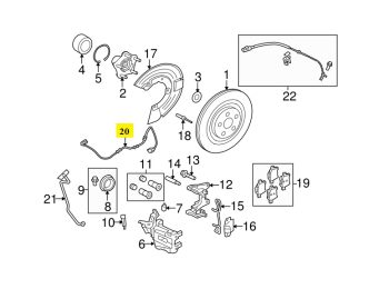 IMS GENUINE JAGUAR REAR BRAKE PAD SENSOR C2D2976- JAGUAR S TYPE XF XJL X200 X250 X351 1999-PRESENT