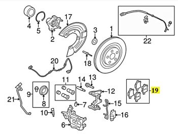 IMS GENUINE JAGUAR NEW REAR BRAKE PAD C2D3792 - JAGUAR XF SPORTBRAKE, XF X250, XJ X351, XK XKR, XRK-S 2006-PRESENT