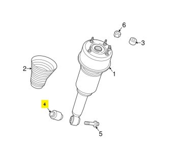 IMS GENUINE JAGUAR NEW AIRMATIC SHOCK ABSORBER DAMPER BUSH C2D4013 - JAGUAR XJ X351 2007-PRESENT