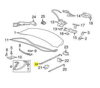 IMS GENUINE JAGUAR NEW TAILGATE BONNET STOPPER  C2D50827 - JAGUAR XJ X351 2007-PRESENT