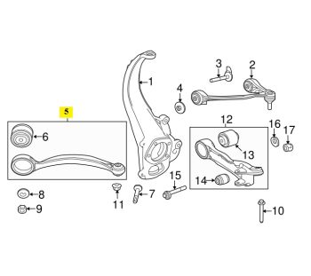 IMS GENUINE JAGUAR NEW FRONT TRUST ARM WISHBONE C2D6343 - JAGUAR XJ X351 2007-PRESENT