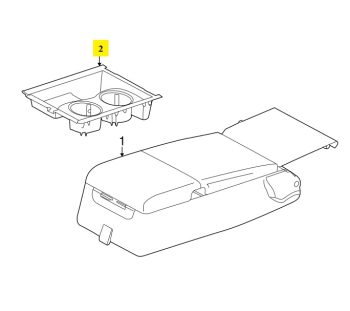 IMS GENUINE JAGUAR NEW CUP HOLDER C2D8658 - JAGUAR XJ X351 2007-PRESENT