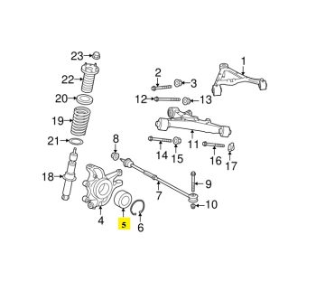 IMS GENUINE JAGUAR NEW REAR RIGHT LEFT WHEEL BEARING C2P12624 - JAGUAR F TYPE COUPE/ XF X260/ XJ X351 2007-PRESENT