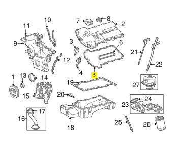 IMS GENUINE JAGUAR NEW LEFT VALVE COVER GASKET C2S34512 - JAGUAR S TYPE X200 1999-2008