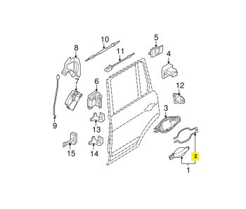 IMS GENUINE RANGE ROVER GASKET DOOR HANDLE CXE000030 -RANGE ROVER VOGUE L322 2002-2012