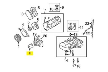 IMS GENUINE RANGE ROVER NEW OIL FILTER LPW100230 - RANGE ROVER FREELANDER L314 2.5L V6 1997-2006