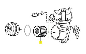 IMS GENUINE RANGE ROVER,MINI NEW OIL FILTER LR030778,11427557012 - RANGE ROVER EVOQUE L358/ SPORT L494 2.2D V6, MINI COUPE R58 2011-PRESENT