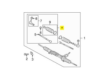 IMS GENUINE RANGE ROVER STEERING RACK TIE ROD KIT LR010673-RANGE ROVER SPORT L320