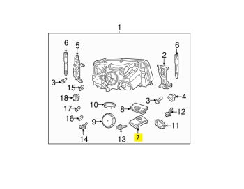 IMS GENUINE RANGE ROVER CONTROL MODULE HEAD LAMP LR018366-RANGE ROVER SPORT L320 2009-2012