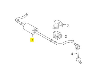IMS GENUINE RANGE ROVER STABILIZER BAR REAR LR024073-RANGE ROVER L320 2009-2012