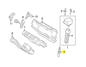 IMS GENUINE RANGE ROVER SPARK PLUG LR025605-RANGE ROVER EVOQUE L538 2012-PRESENT