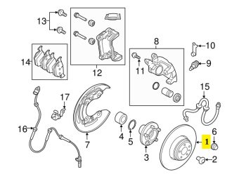 IMS GENUINE RANGE ROVER BRAKE DISC REAR LR027123-RANGE ROVER EVOQUE L538 2012 -PRESENT