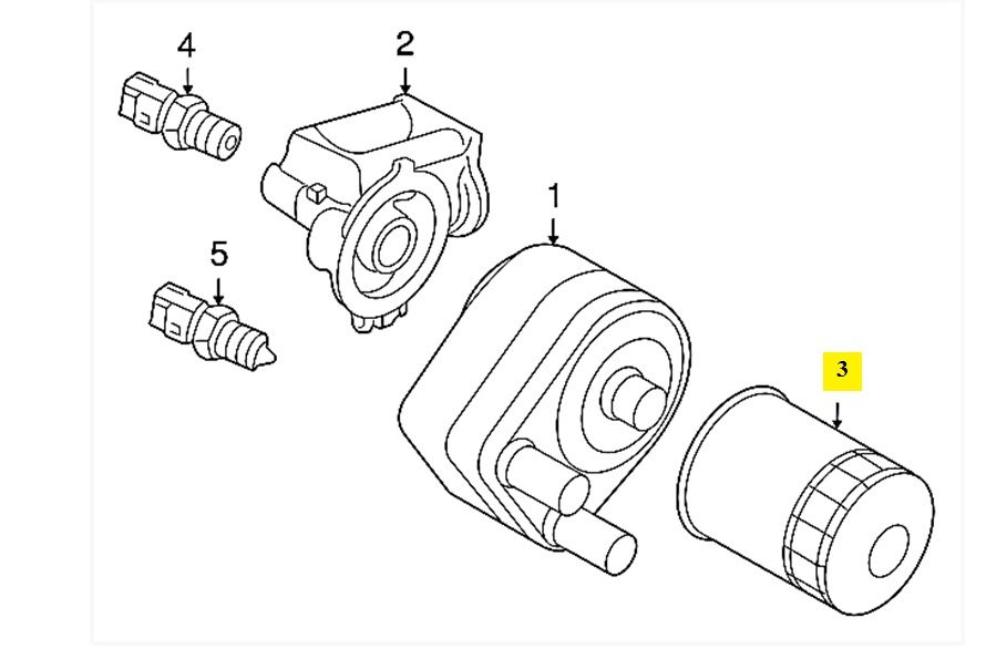 SAP AMC NEW OIL FILTER LR031439 - RANGE ROVER DISCOVERY L319/ SPORT L320/ VOGUE L322 4.2/4.4L V8 2002-2012