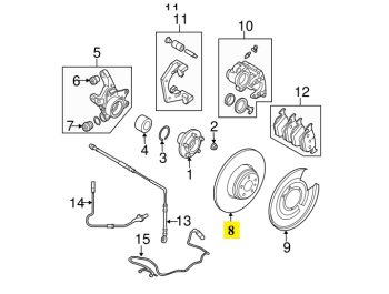 IMS GENUINE RANGE ROVER BRAKE DISC REAR LR031844-RANGE ROVER SPORT L320 2009-2012