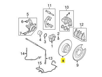 IMS GENUINE RANGE ROVER BRAKE DISC REAR LR031846-RANGE ROVER SPORT L320 2009-2012