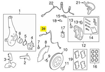 IMS GENUINE RANGE ROVER BRAKE SENSOR FRONT LR033275-RANGE ROVER VOGUE L405  2012-PRESENT