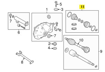 IMS GENUINE RANGE ROVER CV BOOT KIT LR034530-RANGE ROVER SPORT L494 2014-PRESENT