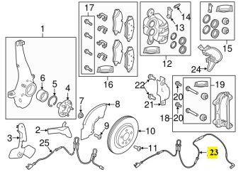 IMS GENUINE RANGE ROVER BRAKE SENSOR FRONT LR045959-RANGE ROVER VOGUE L405 2013-PRESENT