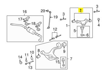 IMS GENUINE RANGE ROVER UPPER CONTROL ARM BUSH LR051625-RANGE ROVER SPORT L320 2009-2012