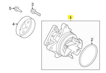 IMS GENUINE RANGE ROVER WATER PUMP ASSEMBLY LR053310-RANGE ROVER EVOQUE L538 2.0L 2012-PRESENT