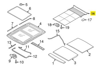 IMS GENUINE RANGE ROVER SHADE LR054338-RANGE ROVER VOQUE 2012-PRESENT