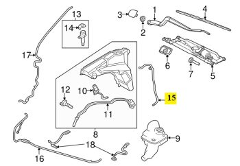 IMS GENUINE RANGE ROVER WASHER HOSE LR063668-RANGE ROVER SPORT VOGUE L494 L405 2012-PRESENT