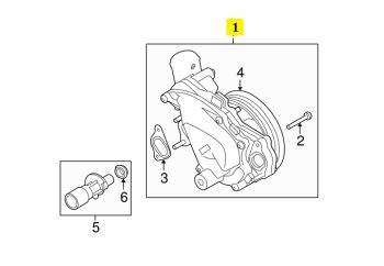 IMS GENUINE RANGE ROVER WATER PUMP LR073711-RANGE ROVER VOGUE SPORT DISCOVERY L405 L494 L319 5.0L 2009-PRESENT