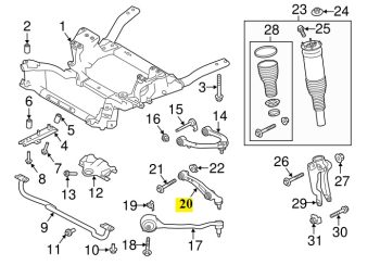 IMS GENUINE RANGE ROVER LOWER ARM FRONT RIGHT CENTRE LR078476-RANGE ROVER VOGUE  L405 2013-PRESENT