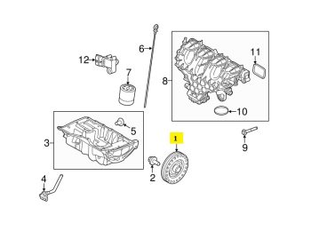 SAP RANGE ROVER NEW CRANKSHAFT PULLEY LR078547- RANGE ROVER EVOQUE L538 2011-PRESENT