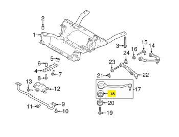 SAP RANGE ROVER NEW TRUST ARM BUSH	LR100072 - RANGE ROVER SPORT L494 L405