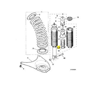 IMS GENUINE JAGUAR NEW ABSORBER DAMPER MNA2150AA - JAGUAR XJ X308 1994-2003