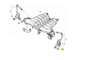 IMS GENUINE BENTLEY NEW HOSE CLIP N90411901 - BENTLEY CONTINENTAL FLYING SPUR/ CONTINENTAL GT/ CONTINENTAL GTC/ CONTINENTAL SUPERSPORTS/ MULSANNE 2003-PRESENT